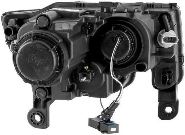 Alt view image 4 of 6 - CG Headlights Jeep Grand Cherokee 17-18 H.L. Projector Switchback H.L. Black Amber 02-AZ-JGC17-PBC-P-A Set