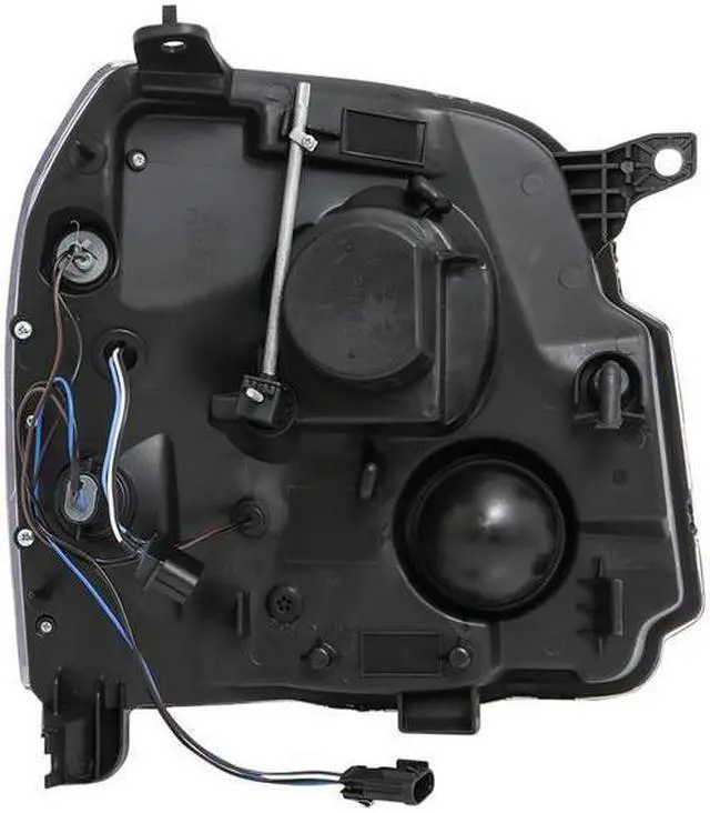 Alt view image 2 of 3 - CG Headlights Gmc Yukon/Yukon Xl/Denali/Xl Denal 07-10 Pro H.L Halo Plank Style Black Amber 02-AZ-CD07-PBC-P-A Set