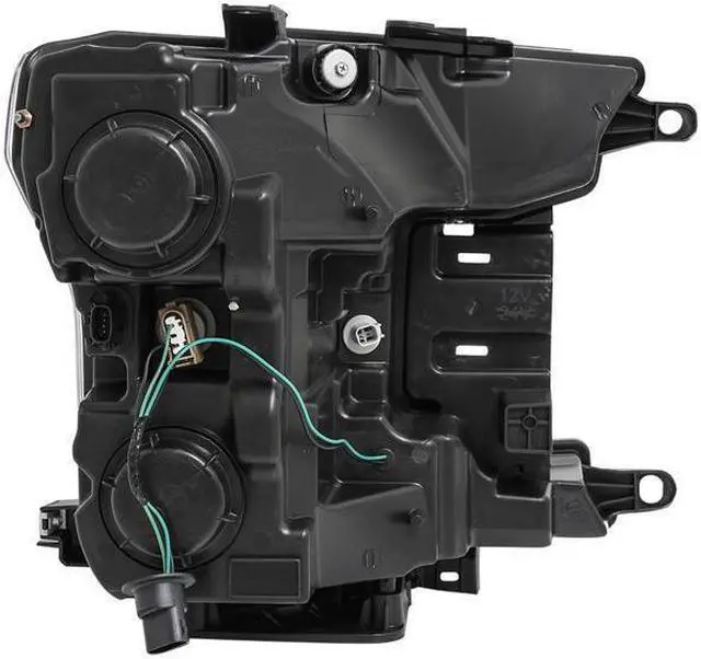 Alt view image 2 of 3 - CG Headlights Ford F-150 18 Projector Plank Style H.L. Black Amber (Without Switchback) 02-AZ-FF18-PBC-P-G3-A Set