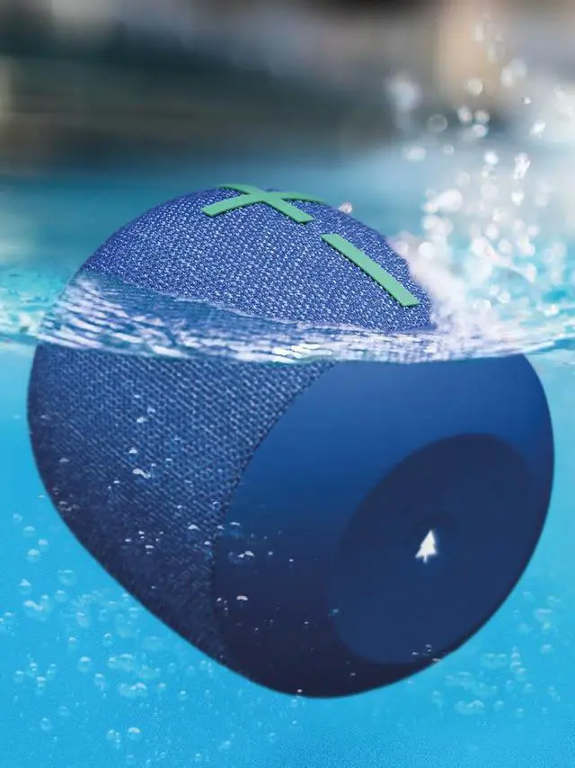 Alt view image 9 of 20 - Ultimate Ears WONDERBOOM 2 Portable Bluetooth Speaker - Bermuda Blue