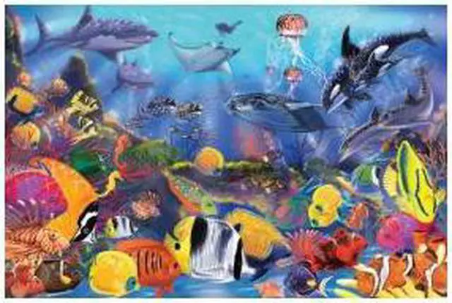 Main image of Melissa & Doug Floor Puzzle Underwater 427