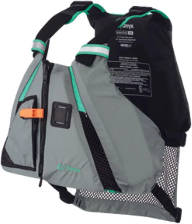 Alt view image 4 of 8 - ONYX MOVEMENT DYNAMIC PADDLE SPORTS LIFE VEST M/L AQUA