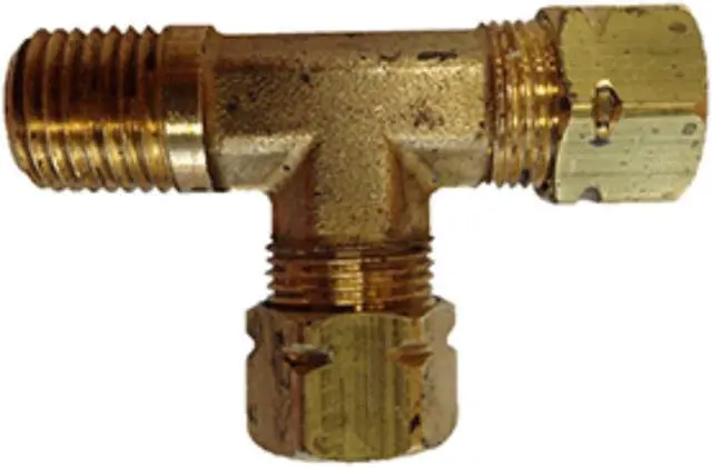 Alt view image 3 of 9 - uflex Male Run T-Fitting - 3/8" x 3/8" Tube x 1/4" NPT