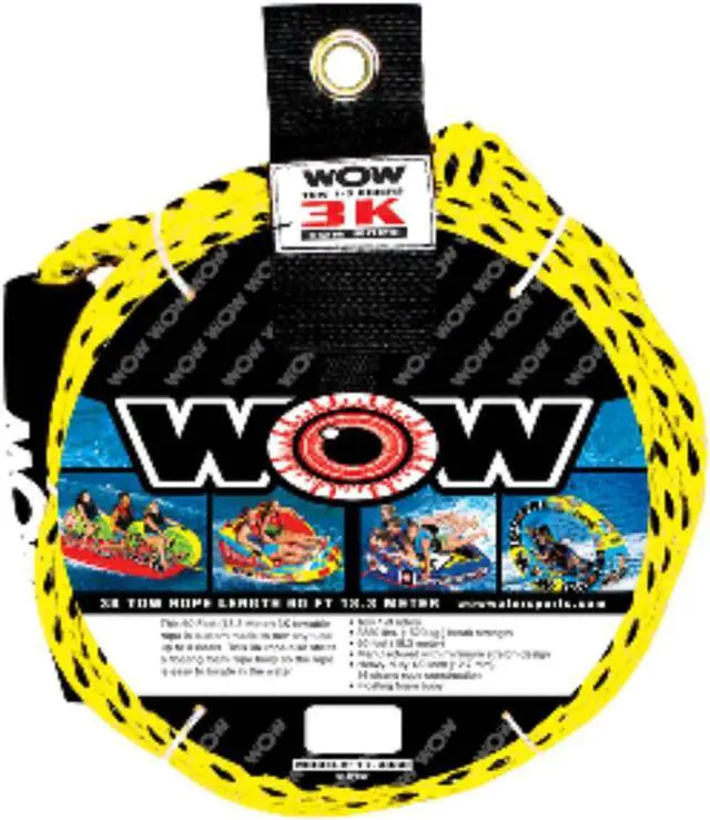Alt view image 3 of 7 - WOW WATERSPORTS 3K 60' TOW ROPE