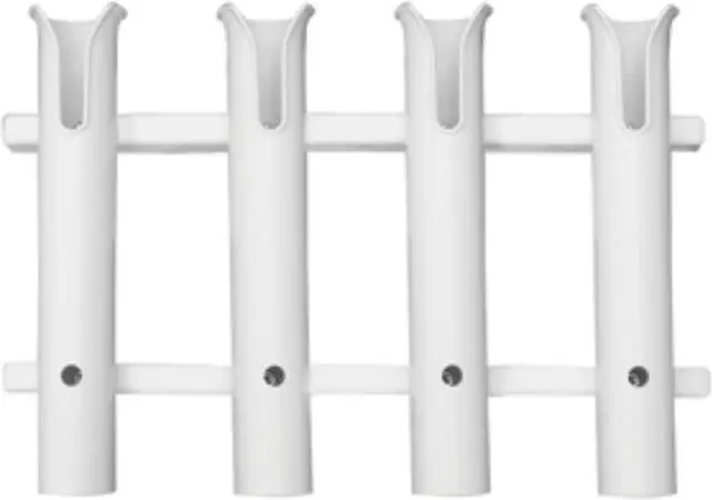 Alt view image 3 of 7 - Taco P03-064W Delux Rod Holder/Tackle Rack, 4-Rod, Polyethylene, White