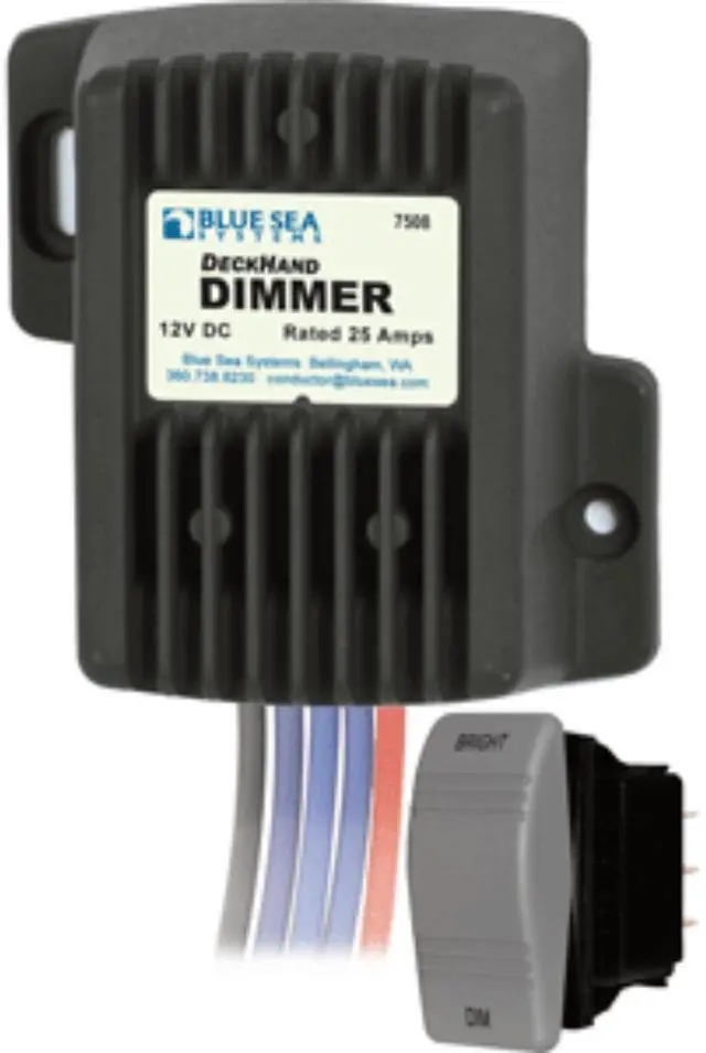 Alt view image 4 of 9 - Blue Sea 7508 DeckHand Dimmer - 25 Amp/12V