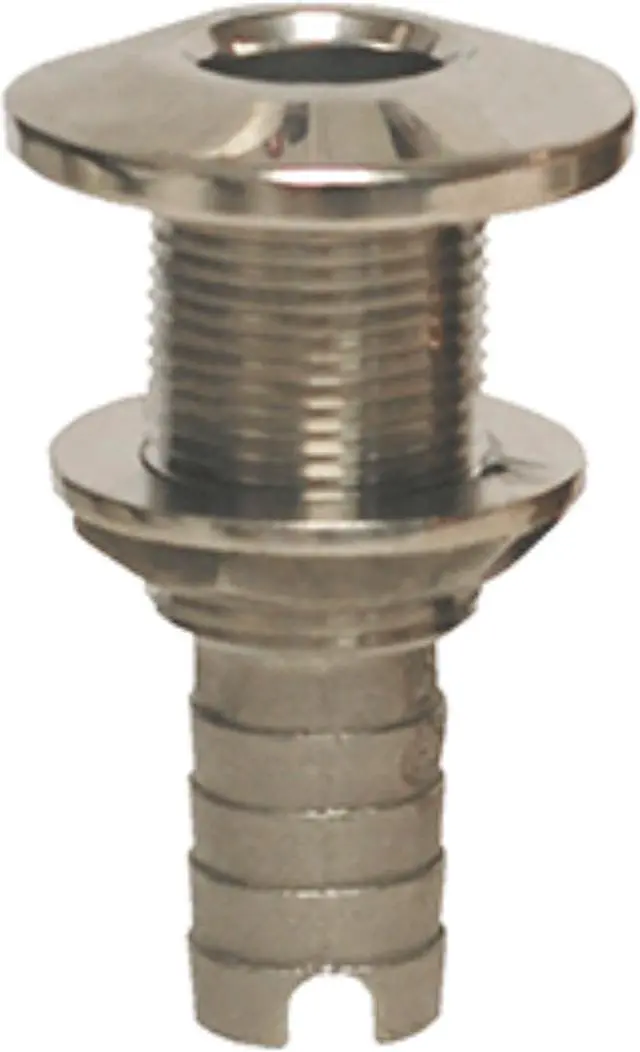 Alt view image 3 of 7 - GROCO Stainless Steel Hose Barb Thru-Hull Fitting - 5/8"