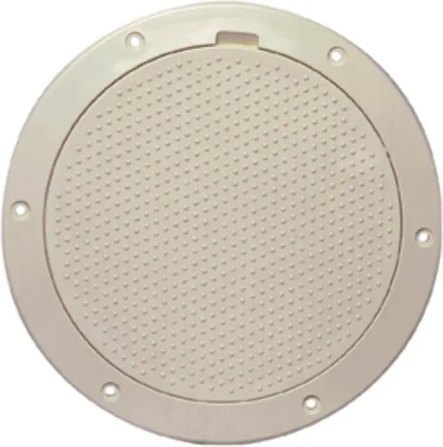 Alt view image 3 of 7 - Beckson 6" Non-Skid Pry-Out Deck Plate - Beige