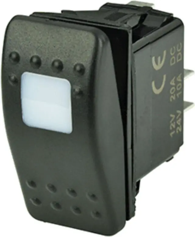 Alt view image 3 of 5 - BEP Marine SPST Contura Switch SPST Contura Switch -1-Amber LED-OFF or ON