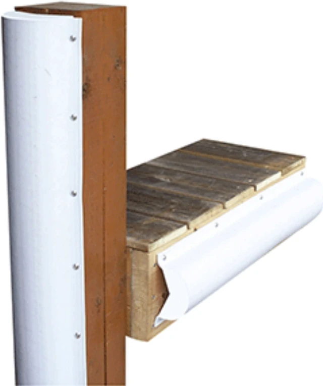 Alt view image 3 of 7 - Dock Edge Piling Bumper - One End Capped - 6' - White