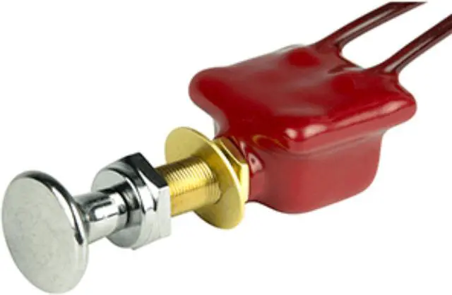 Alt view image 3 of 7 - BEP Marine Push-Pull Switch With Wire Leads 2-Position SPST Push-Pull Switch w or Wire Leads