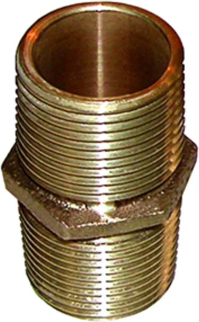 Alt view image 4 of 6 - Groco PN-1250 Bronze Pipe Nipple-1-1/4-in.