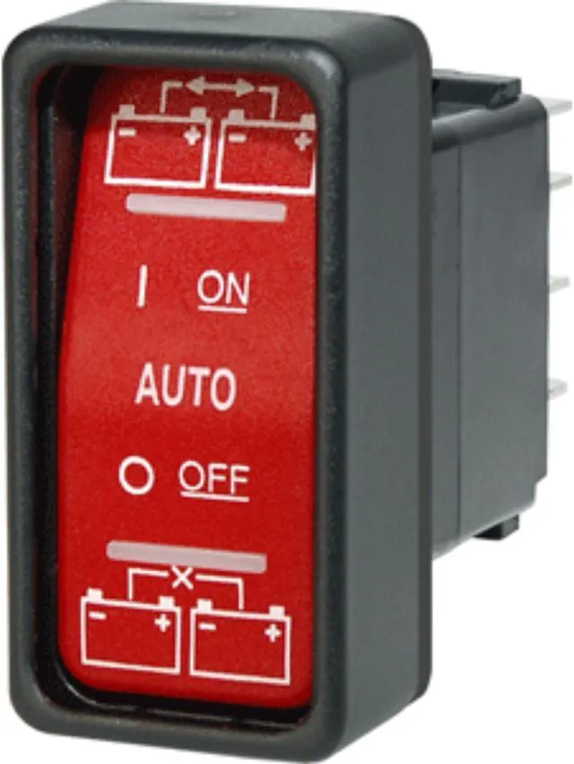 Alt view image 2 of 6 - Blue Sea Systems SPDT Remote Control ON-OFF-ON Contura Switch for ML Automati...