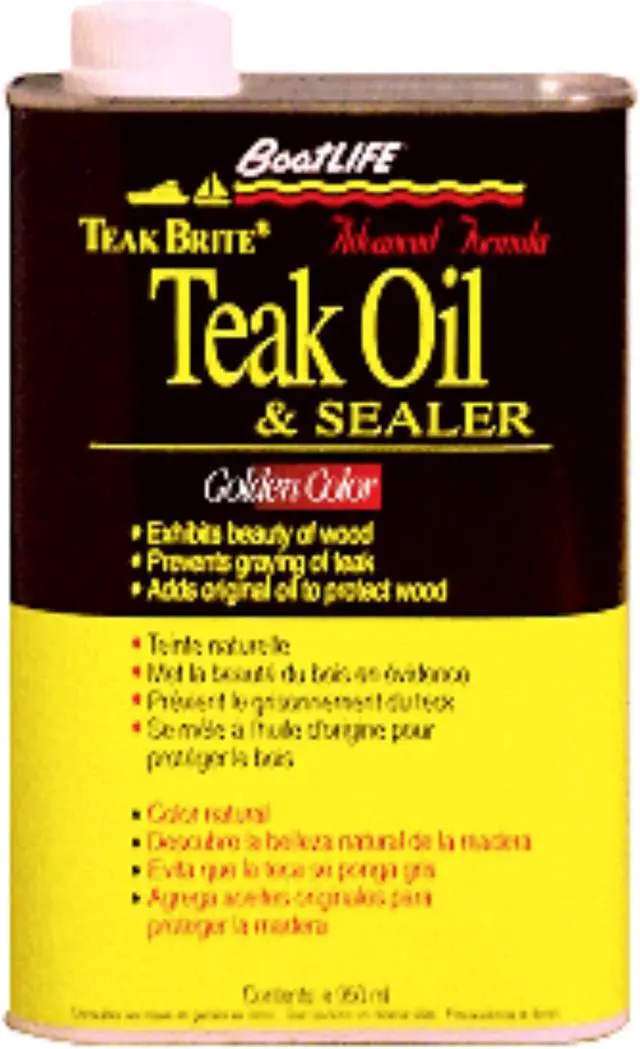 Alt view image 4 of 10 - BOATLIFE 1188 TEAKBRITE OIL GOLDEN 32 FL. OZ.