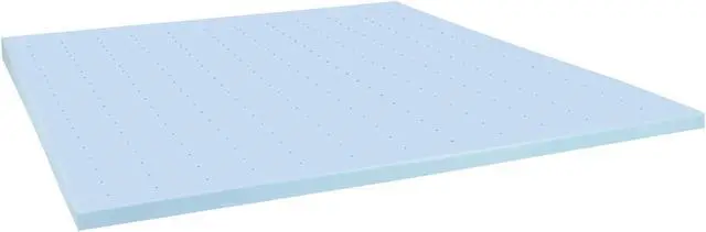 Alt view image 8 of 20 - Capri Comfortable Sleep 2 inch Cool Gel Memory Foam Mattress Topper - King