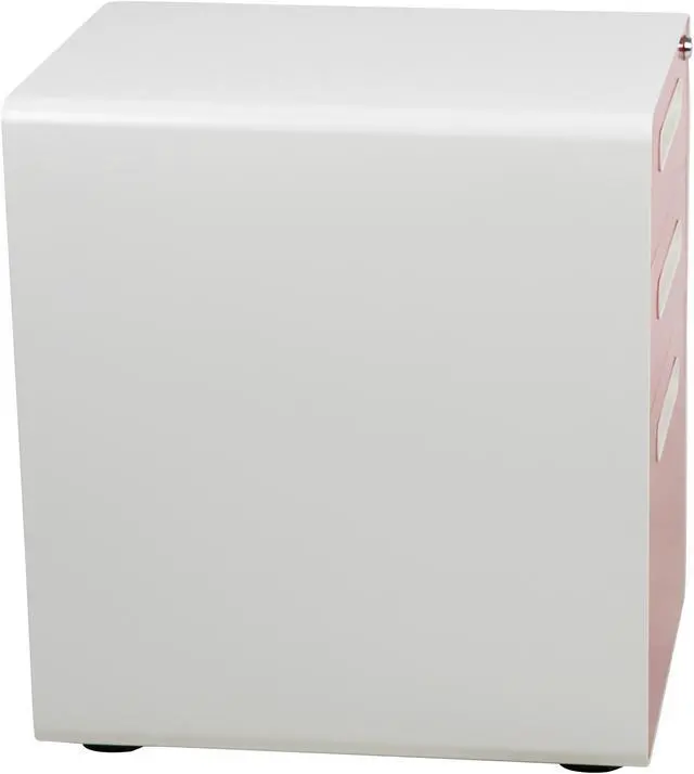 Alt view image 16 of 20 - Flash Furniture 3-Drawer Cabinet Legal & Letter Files White/Red 21" (HZ-AP53501RDWH)