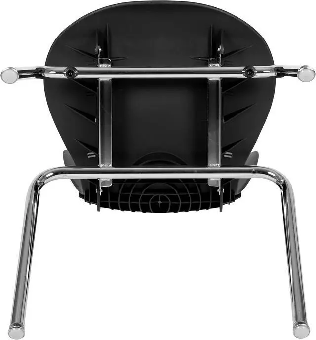 Alt view image 20 of 20 - Advantage Titan Black Student Stack School Chair - 18-inch