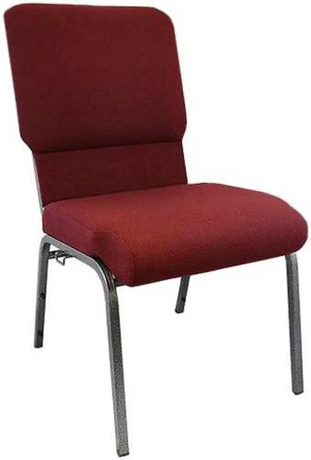 Alt view image 3 of 5 - Advantage Maroon Church Chairs 18.5 in. Wide