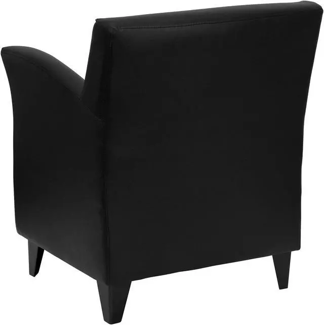 Alt view image 8 of 20 - HERCULES Roman Series Black Leather Lounge Chair