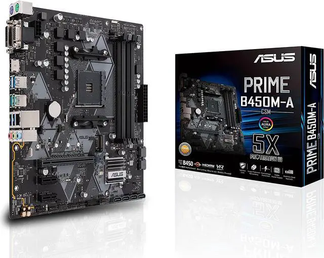 Alt view image 7 of 12 - ASUS PRIME B450M-A AM4 AMD B450 USB 3.1 HDMI Micro ATX AMD Motherboard