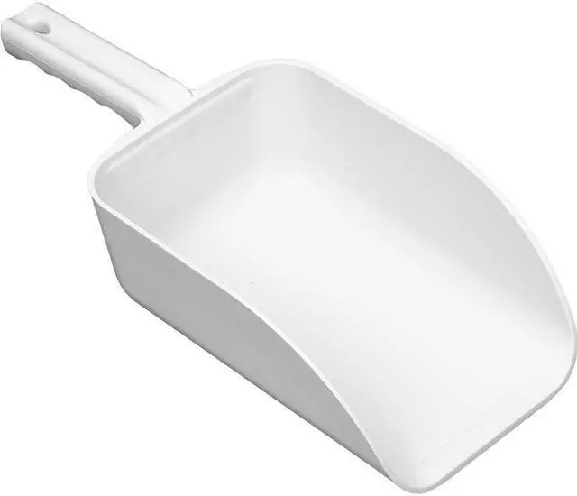 Alt view image 2 of 5 - Plastic Hand Scoop, White, 15 x 6 1/2 In