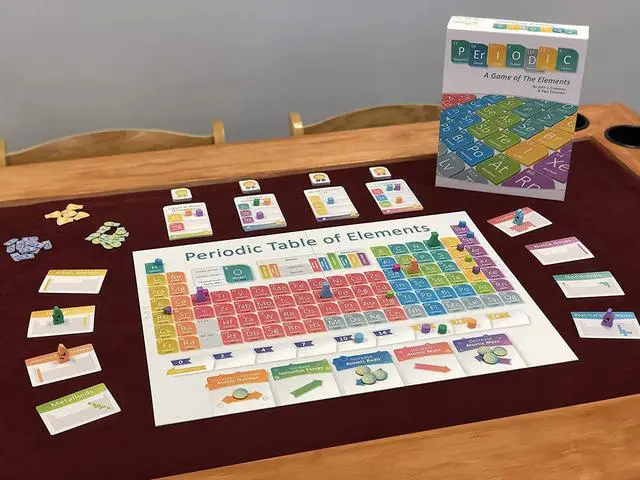 Alt view image 7 of 11 - Periodic A Game of The Elements Science Strategic Board Game Genius Games GOT1008