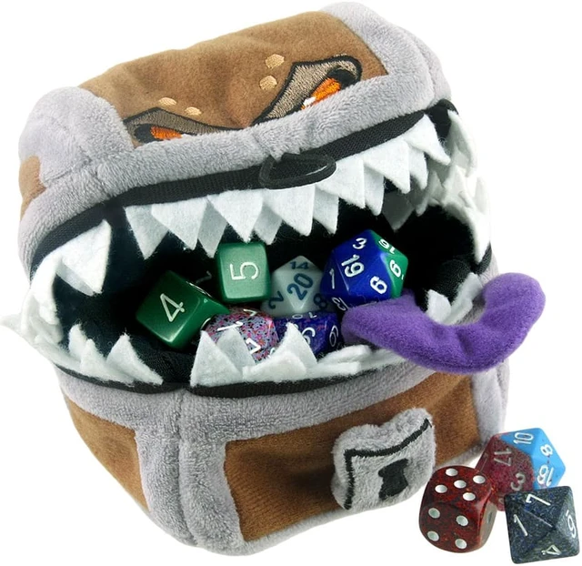 Alt view image 5 of 7 - Dungeons & Dragons Mimic Gamer Pouch Dice Bag
