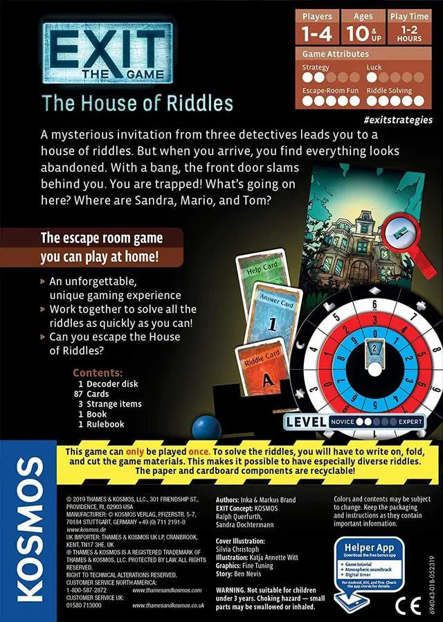Alt view image 2 of 5 - EXIT: The House of Riddles