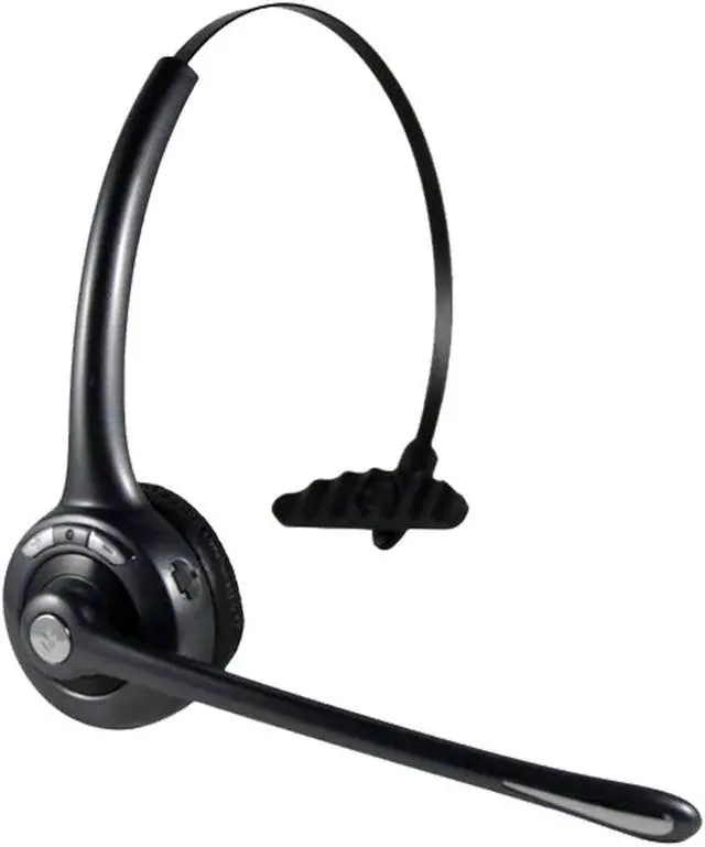 Alt view image 2 of 6 - Delton Trucker Bluetooth Headset, Wireless Headphones w/Microphone, Headphones for Truck Driver, Wireless Over The Head Earpiece with Mic for Skype, Call Centers - 18Hrs