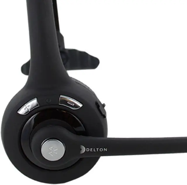 Alt view image 6 of 6 - Delton Trucker Bluetooth Headset, Wireless Headphones w/Microphone, Headphones for Truck Driver, Wireless Over The Head Earpiece with Mic for Skype, Call Centers - 18Hrs