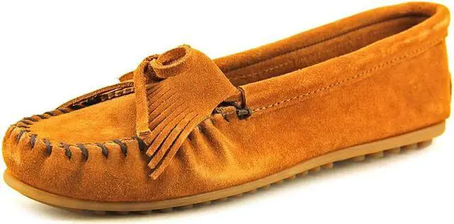 Alt view image 2 of 9 - Minnetonka Women's 402 Kilty Moccasin,Brown,9.5 M US