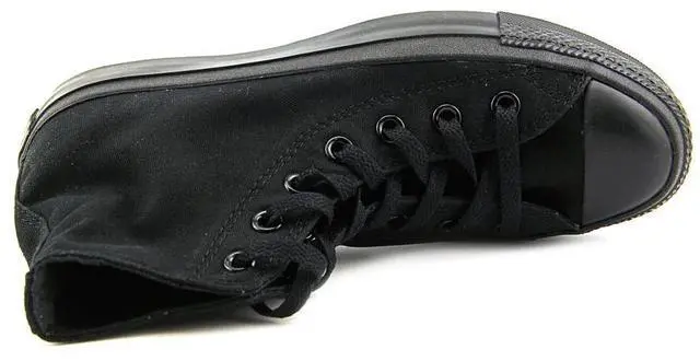 Alt view image 3 of 20 - Converse C Taylor A/S HI Womens Size 7.5 Black Textile Sneakers Shoes