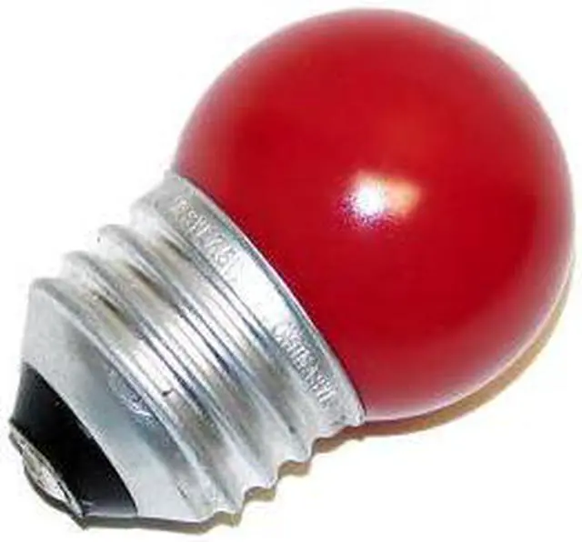 Main image of Halco 07019 - S11RED7.5C Standard Screw Base Colored Scoreboard Sign Light Bulb