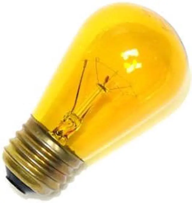 Main image of Bulbrite 701811 - 11S14TY Standard Screw Base Colored Scoreboard Sign Light Bulb