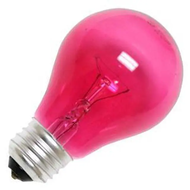 Alt view image 2 of 5 - GE 22730 - 25A/TPK Standard Transparent Colored Light Bulb