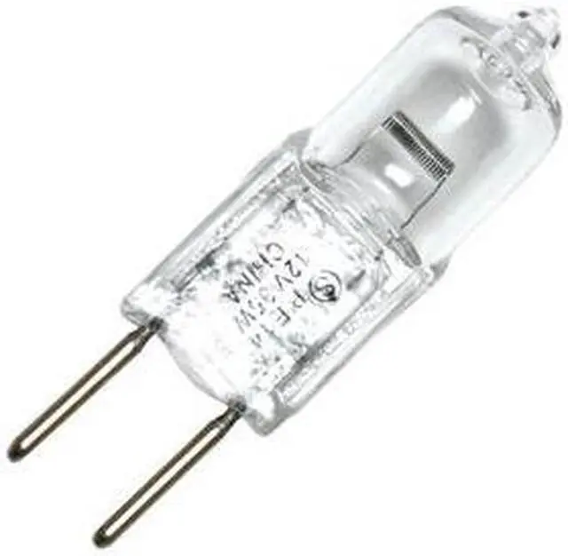Main image of Satco 03160 - 35T4/CL S3160 35 watt 12 volt T4 Bi-Pin Base Clear