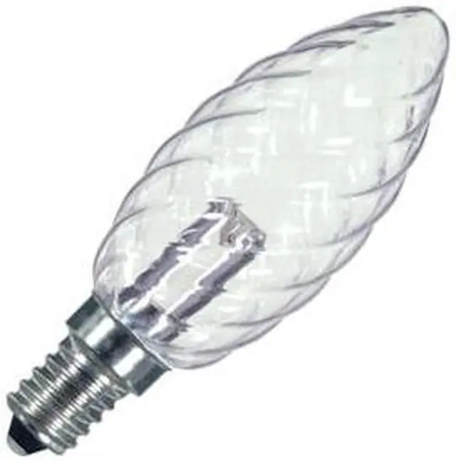 Main image of Satco 09155 - 1W CTD/LED/CRYSTAL/120V/CD S9155 Candle LED Light Bulb