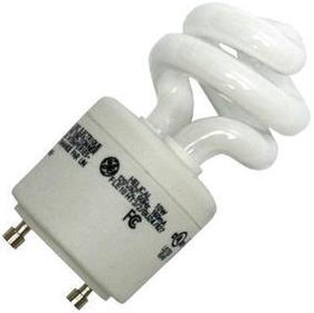Alt view image 3 of 7 - GE 10W CFL GU24 Plug-In base Soft White Compact Fluorescent bulb