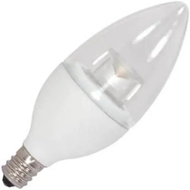 Alt view image 3 of 7 - Satco 08952 - 4.5CTC/LED/3000K/E12/120V (S8952) Candle LED Light Bulb