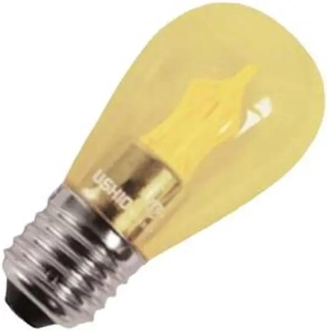 Main image of USHIO 1003934 - 2W UTOPIA LED S14, Yellow, E26 1003934 Sign Scoreboard LED Light Bulb