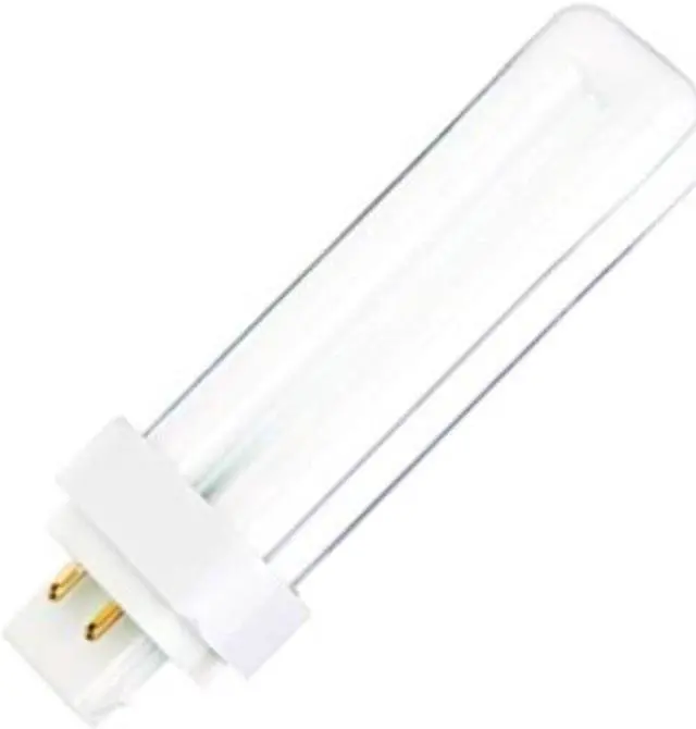 Alt view image 3 of 4 - Satco S8334 18W Quad Tube 4-Pin G24Q-2 Plug-In base 3000K fluorescent bulb