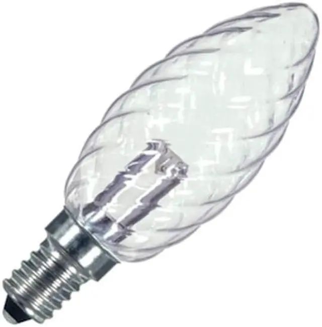 Alt view image 3 of 3 - Satco 09155 - 1W CTD/LED/CRYSTAL/120V/CD S9155 Candle LED Light Bulb