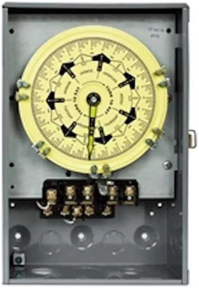 Alt view image 4 of 9 - INTERMATIC T7401B Electromechanical Timer,7 Day,4 Poles