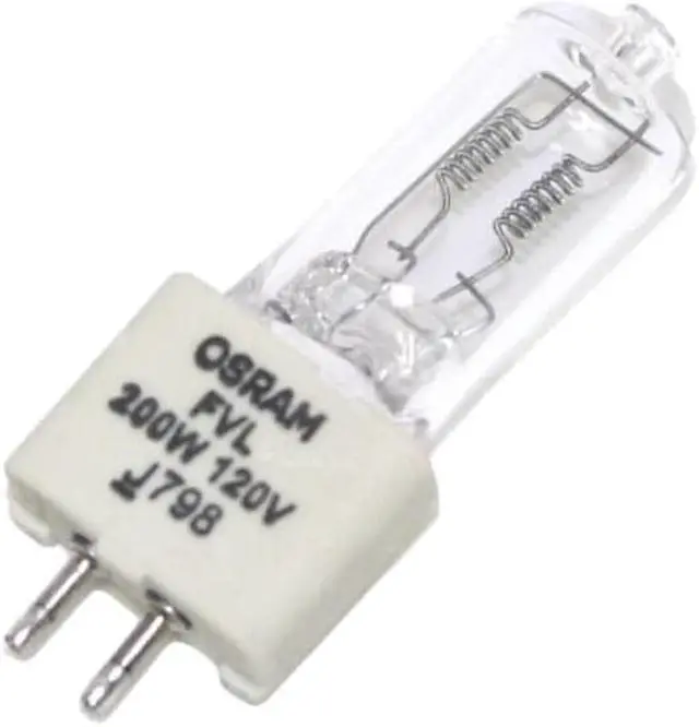 Alt view image 2 of 3 - OSRAM FVL bulb 200w 120v GX5.3 3200k Single Ended Halogen Light Bulb