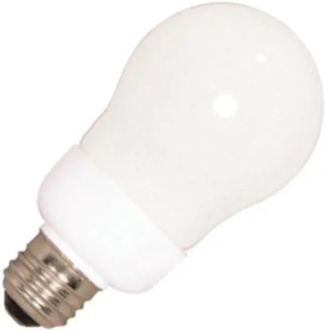 Alt view image 3 of 3 - Satco S7286 9W A-Shape Screw-In 5000K fluorescent bulb