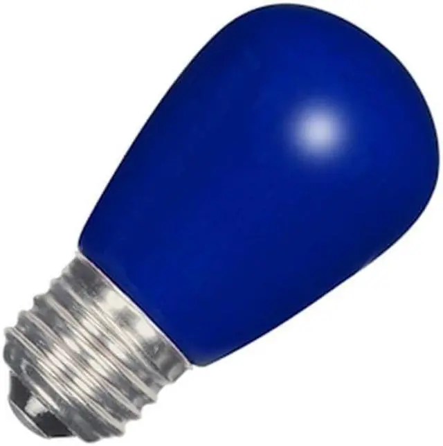Alt view image 2 of 3 - 1.4w S14 LED 120v Ceramic Blue E26 Medium base