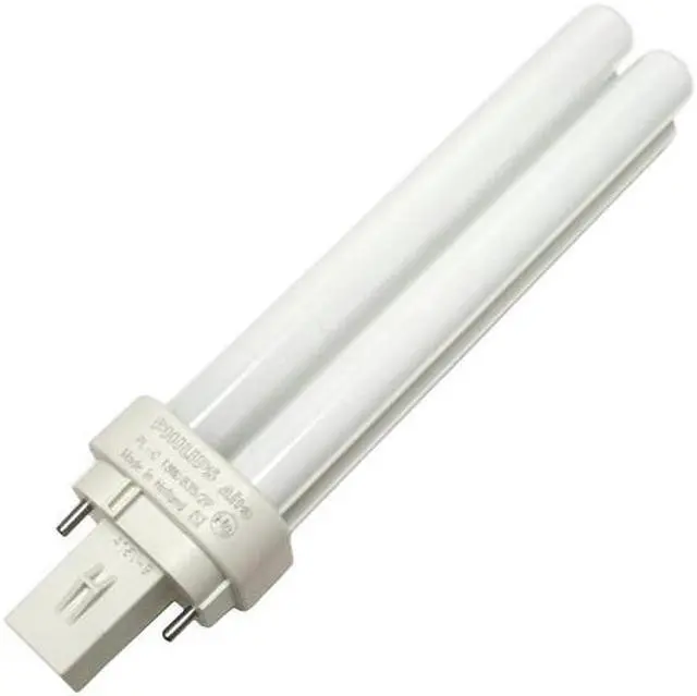 Alt view image 2 of 5 - Philips 18w Double Tube 2-Pin G24D-2 White 3500K Fluorescent Light Bulb