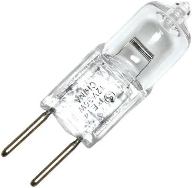 Alt view image 2 of 3 - Satco 03160 - 35T4/CL S3160 35 watt 12 volt T4 Bi-Pin Base Clear