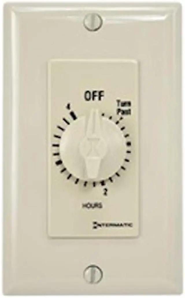 Alt view image 2 of 3 - Intermatic FD34H 4-hour Spring Wound Wall Switch Timer SPDT, Ivory