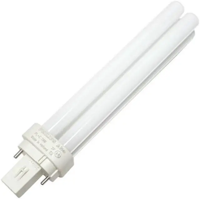 Alt view image 3 of 3 - Philips 383216 - PL-C26W/27/ALTO Double Tube 2 Pin Base Compact Fluorescent Light Bulb